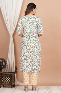 Ethnic Dress Floral Print Kurta, Trouser Multi color